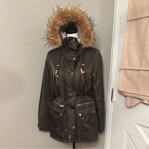 Guess Black and Brown Utility Jackets with Modern Design